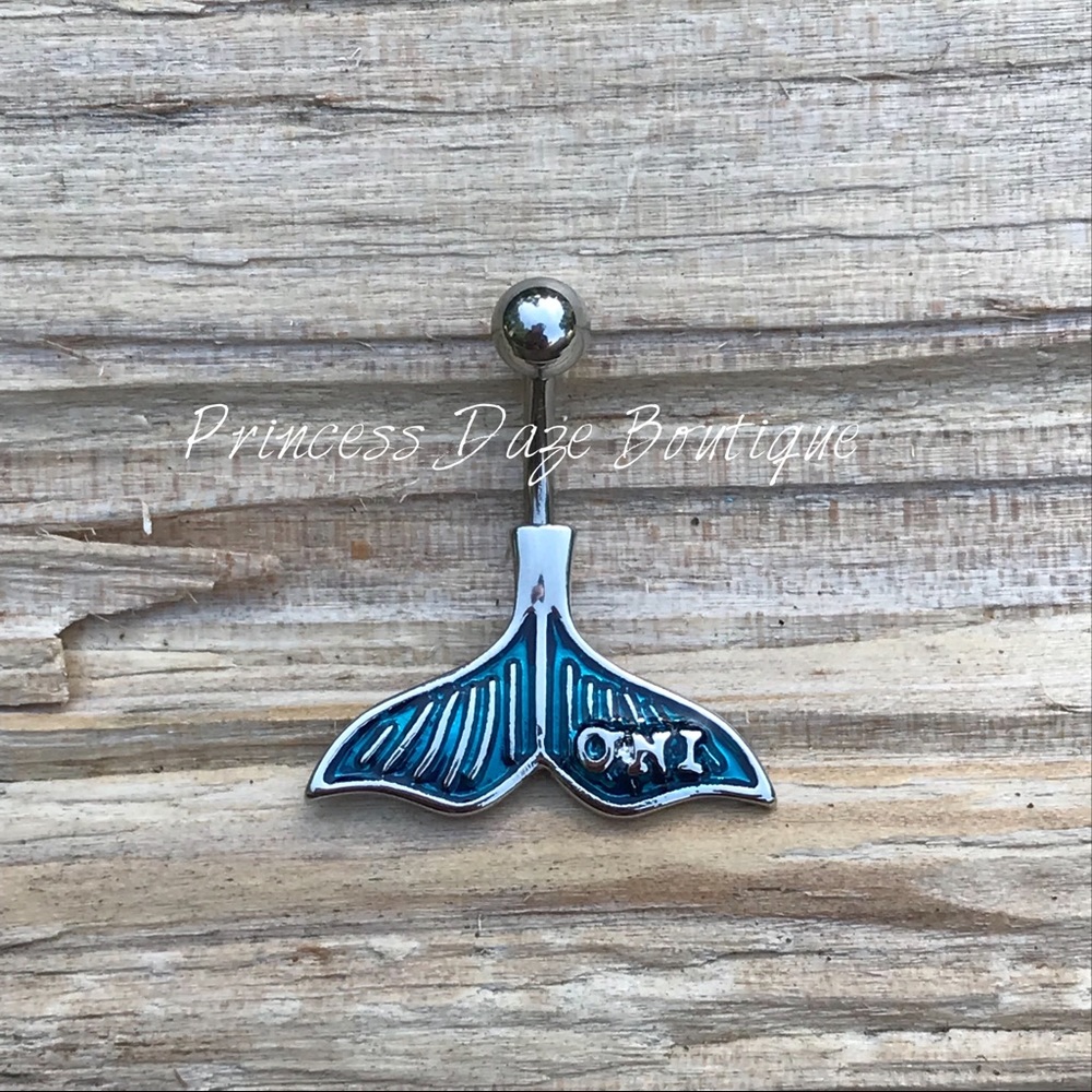 Blue Mermaid Tail‎ Belly Button Ring